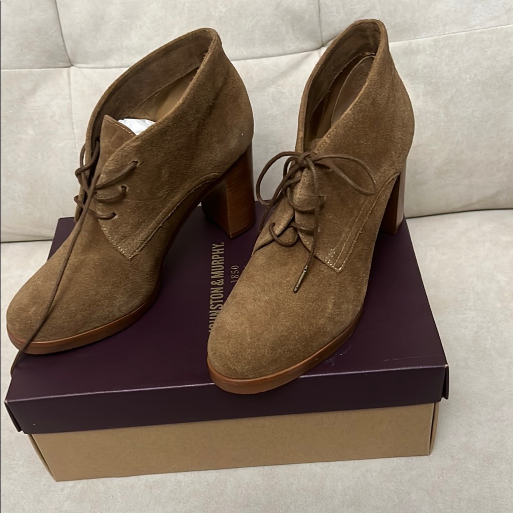Brown Suede Women's Ankle Boots